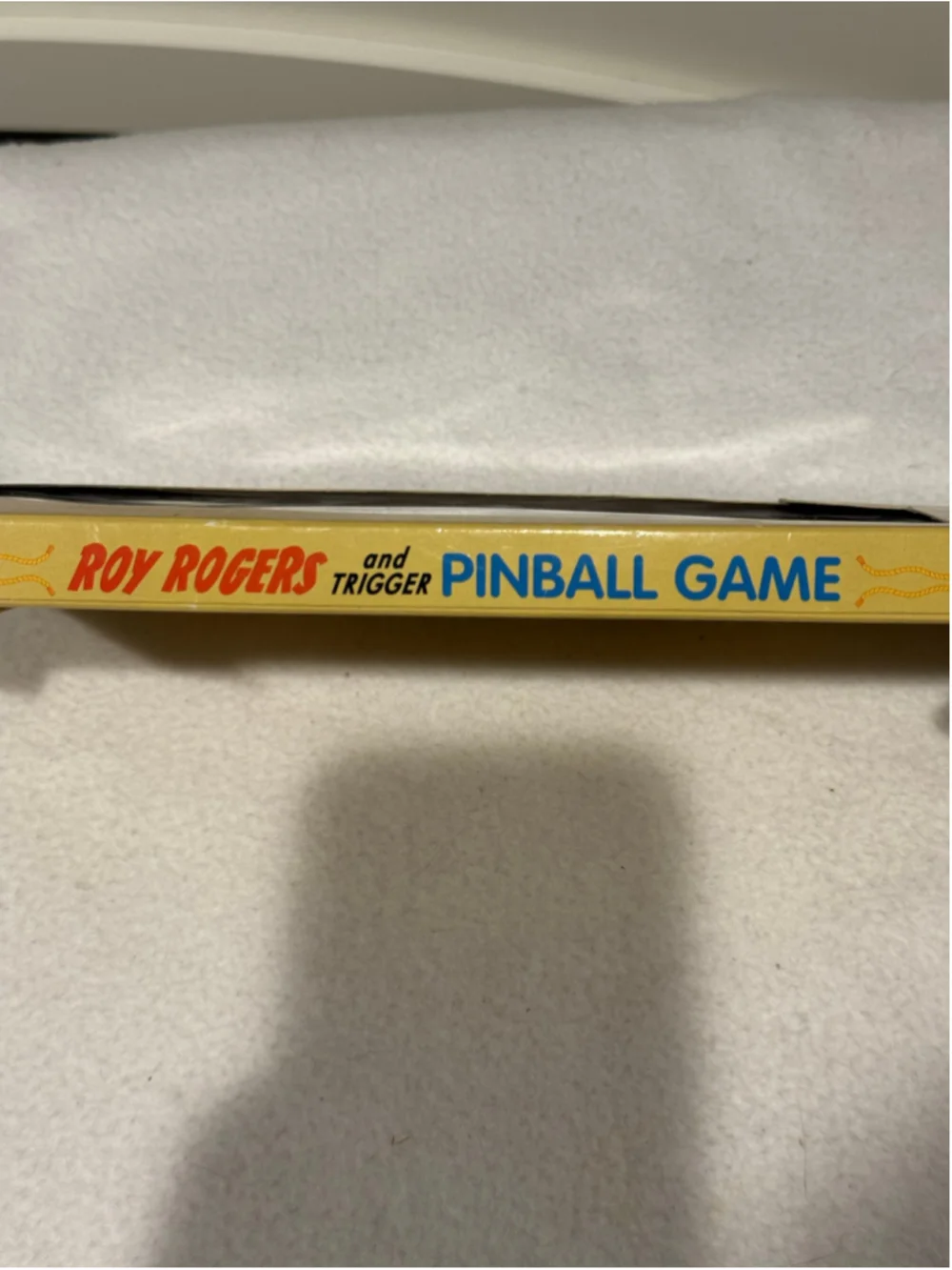 Vintage Schylling Roy Rogers & Trigger Pinball Game Original Package Yellow Blue